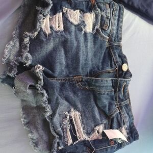 Aeropostale High Waist Denim Shorts